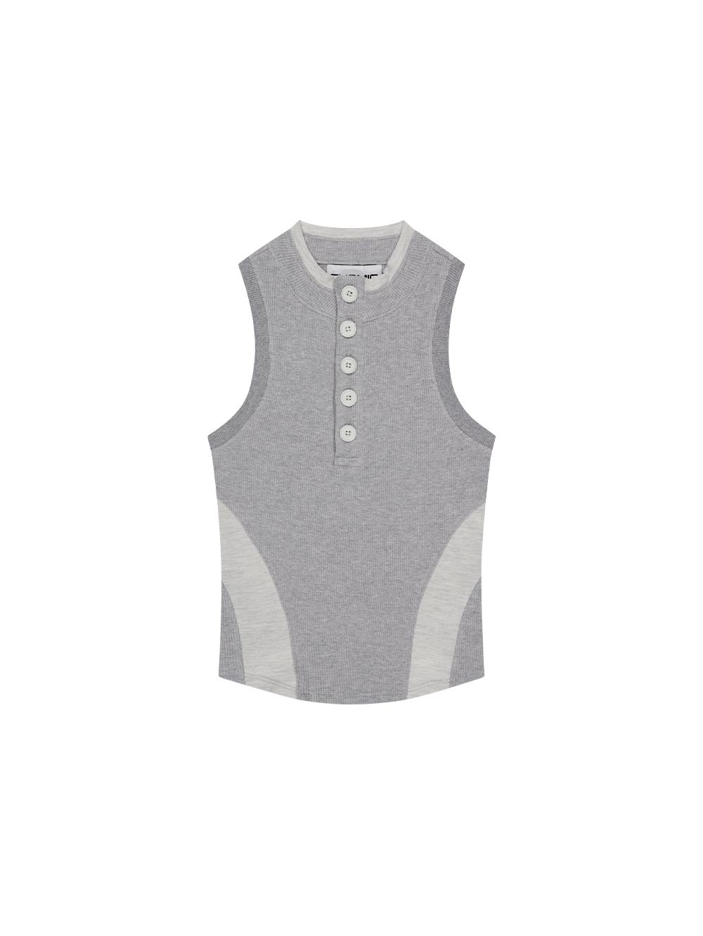 Tuomio Polo Sleeveless [Heather Gray] 1