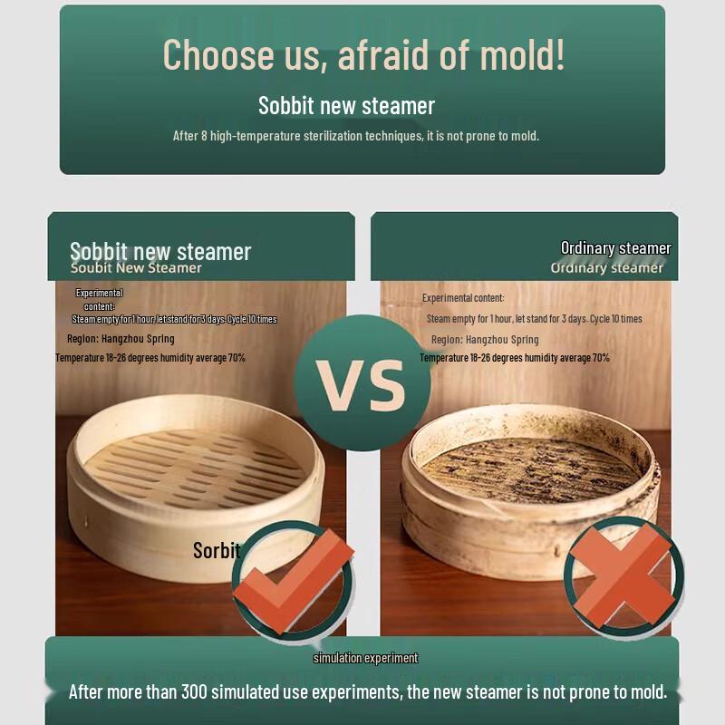 Zhaoran Bamboo Steamer Basket Set