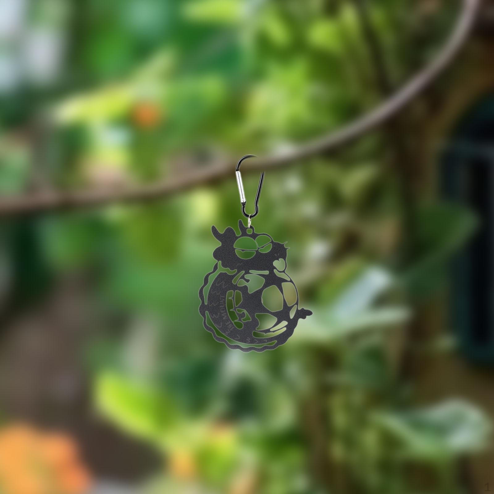 

Держатель для благовоний Iron Dragon для использования на открытом воздухе, металлический подвесной дизайн чёрный