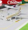 123QIYUMOKE A380 1/300 Scale Diecast Metal Airplane Model - A380 Sky Jumbo Etihad 380 Model Airplane with Stand (7.5" Long), Aviation Enthusiast Gift