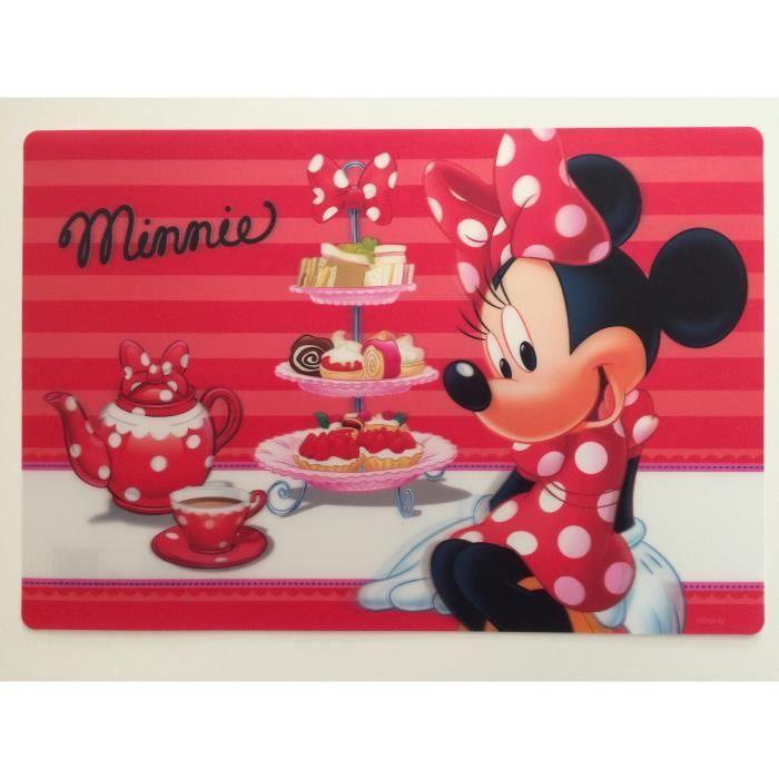 Set de Table - Disney - Minnie - 3D - 42cm x 28cm - Polipro - Rose
