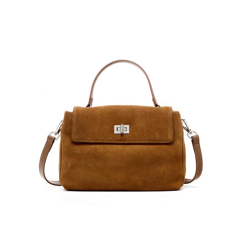 Women's High-End Japanese Style Genuine Leather Crossbody Tote Handbag