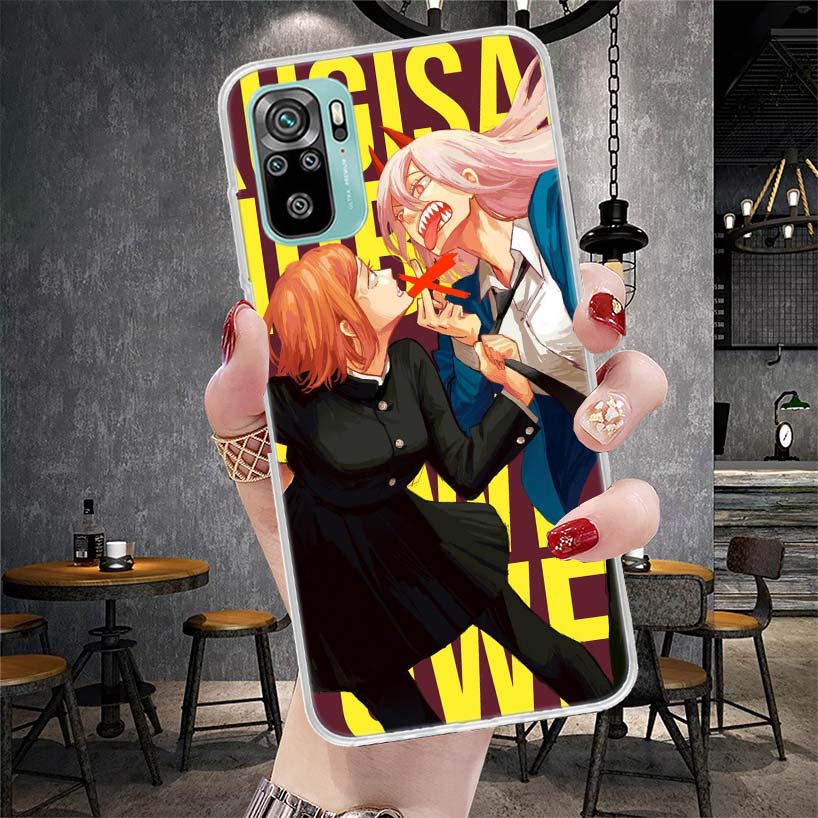 Power Makima ChainsaMan Soft Phone Case For Xiaomi Redmi Note 15 14 14S 13 12 Pro Plus 12S 11 11S 11E 10 10S 11T 5G Fundas Coque