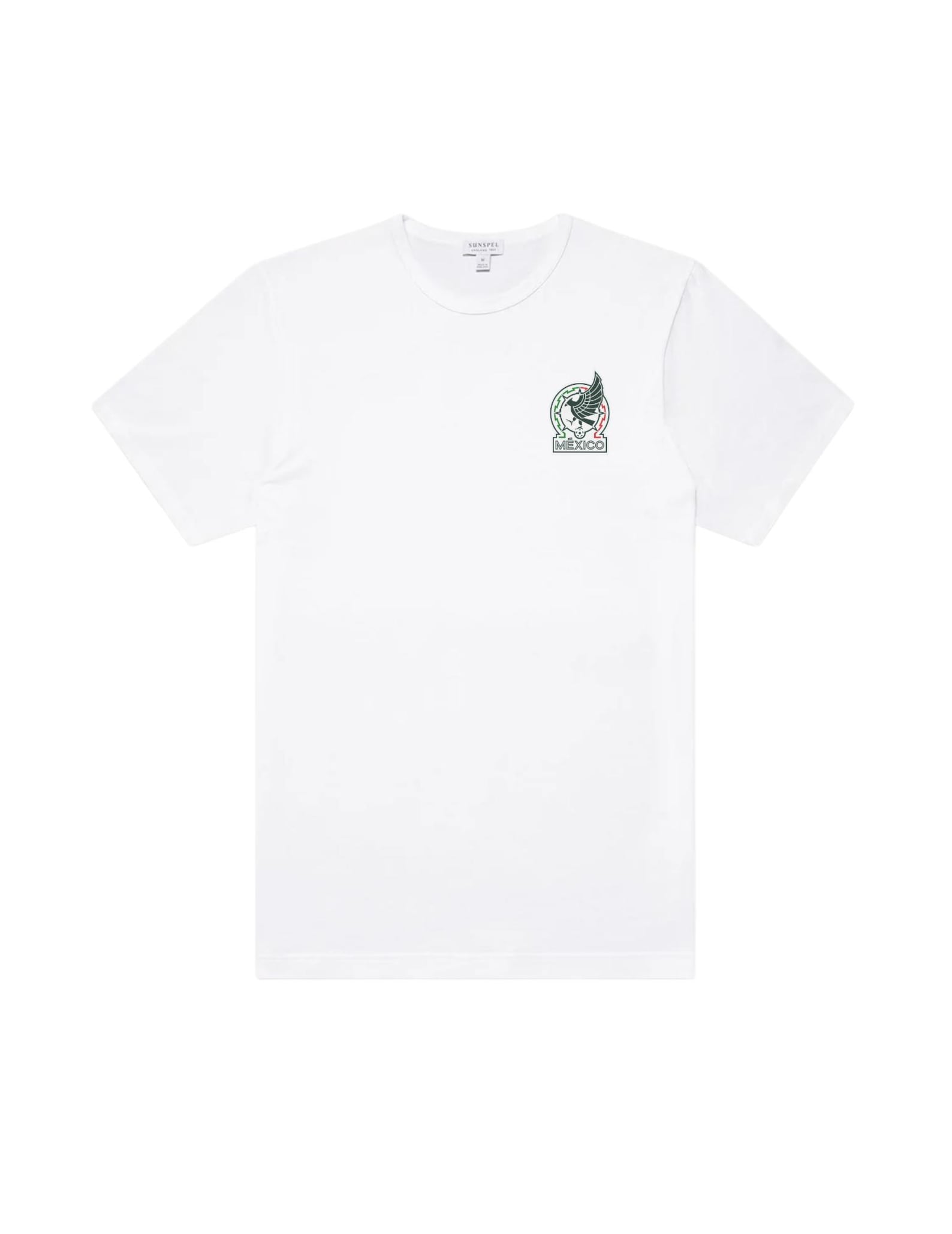 Mexico Crest T-Shirt, Minimalist Cotton Football Tee M