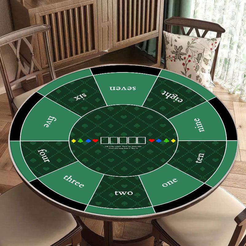 

Нескользящий круглый коврик для стола Техасский Холдем и Маджонг для домашнего отдыха и развлечений 70 cm Diameter