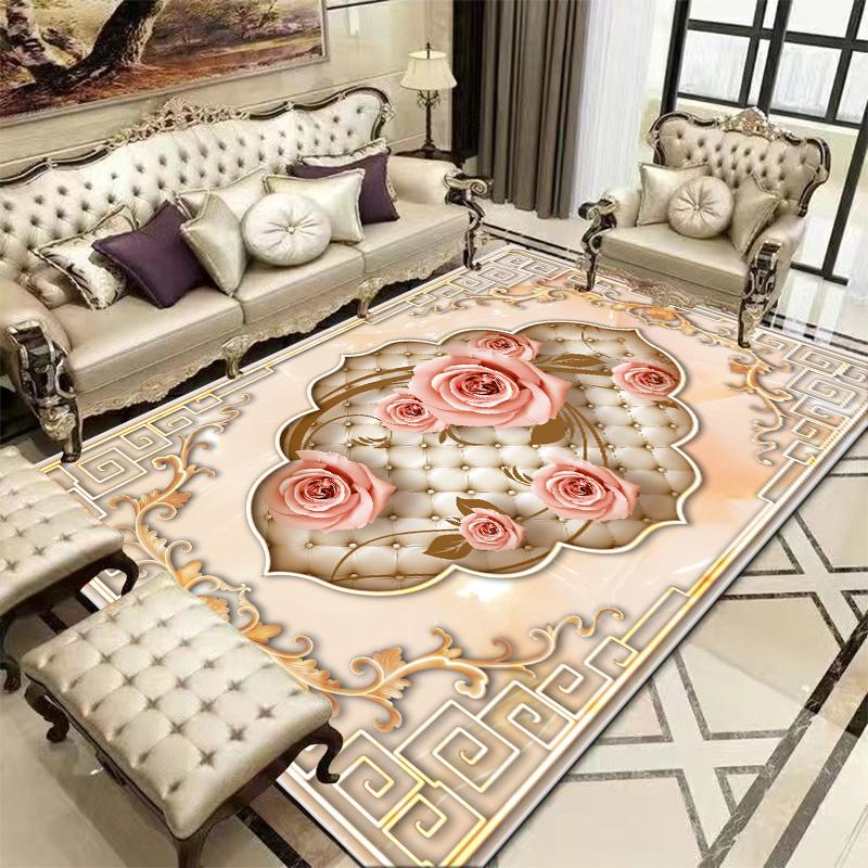 Carpet Living Room Mat Modern Bedroom European Style Decoration Carpet Luxury Large Room Rugs Washable Sofa Lounge Floor Mats