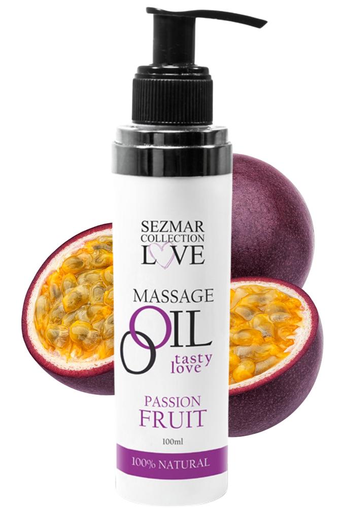 Edible Massage Oil Passion Fruit 100ml 100% Natural Sez052 A