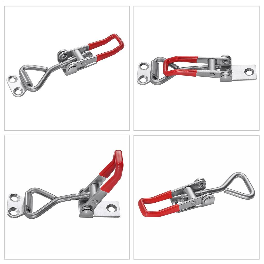 Draw Latch 10-Piece Heavy Duty Woodworking Tools Over Center Latch Replacement For Door Cabinet Lid Box Drawer Freezer Grill