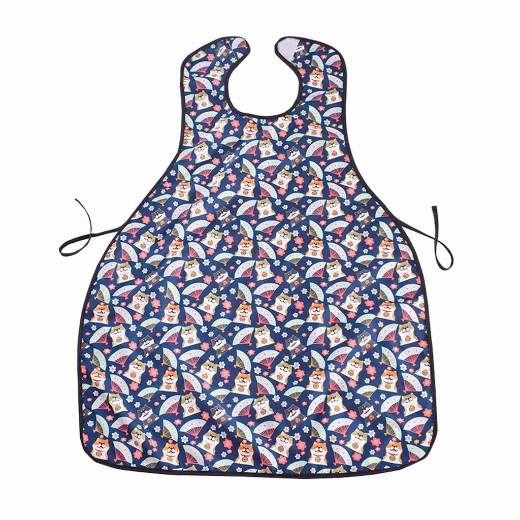 Adult Bib for Elderly Anti Dirty Breathable Soft Reusable Washable   Proof Eating Clothing Protector