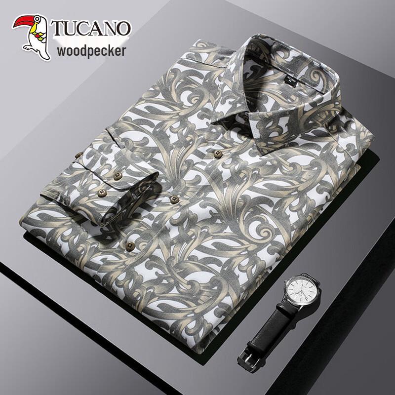 

TUCANO Men s Premium Wrinkle-Resistant Long Sleeve Casual Shirt L