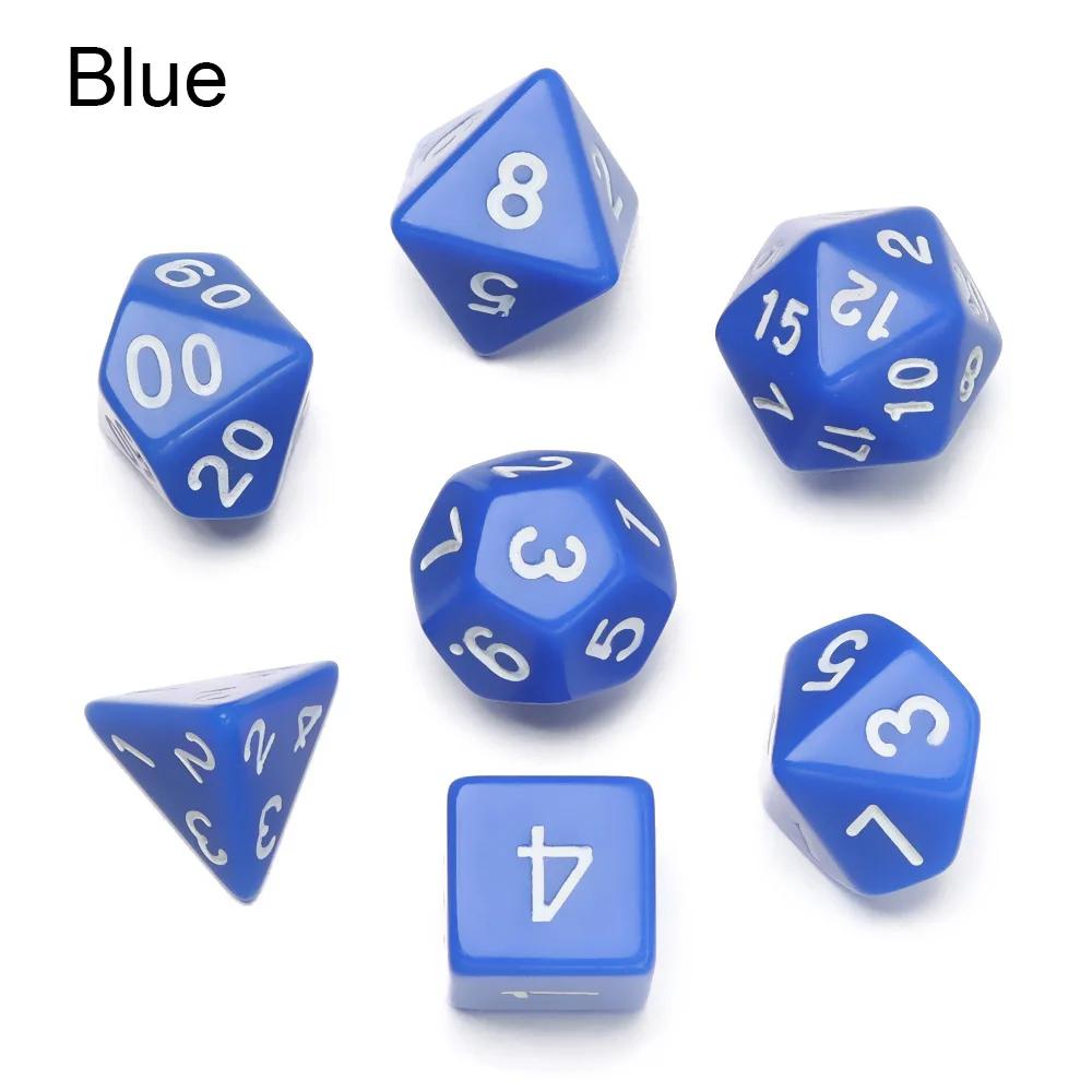 7Pcs/Set Polyhedral Dice Set Game Dice For Trpg Dnd Accessories Polyhedral Dice For Board Card Game Math Games