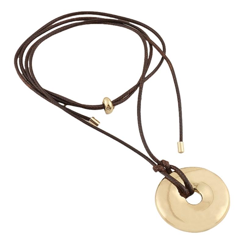 

Multifuntional Long Chain Necklace Wine Bottle Pendant Necklace Alloy Texture Suitable for Everyday Wear and Parties золотой