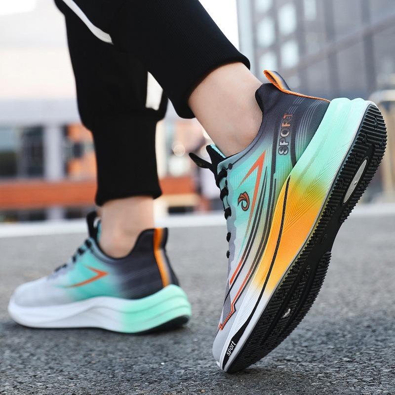 Men's shoes, sports shoes, comfortable and breathable platform men's shoes, spring new youth outdoor lightweight running shoes