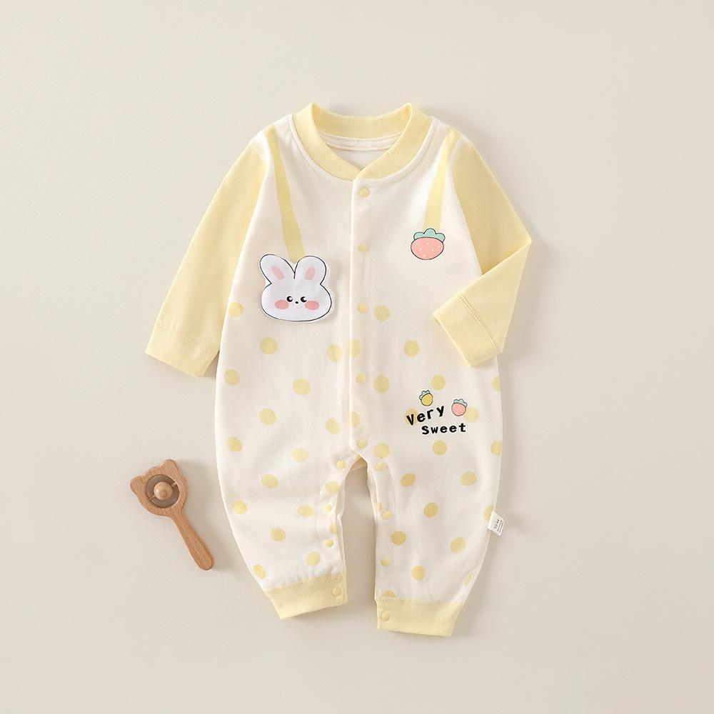 Newborn Cotton Onesie: Unisex Baby Romper for Autumn and Spring