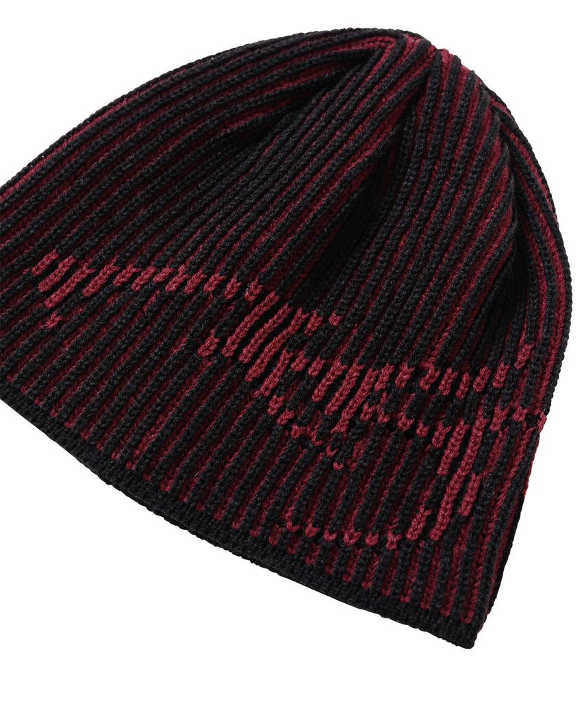 AJOBYAJO [Pba] Tribal Ajo Two Tone Beanie [Burgundy]