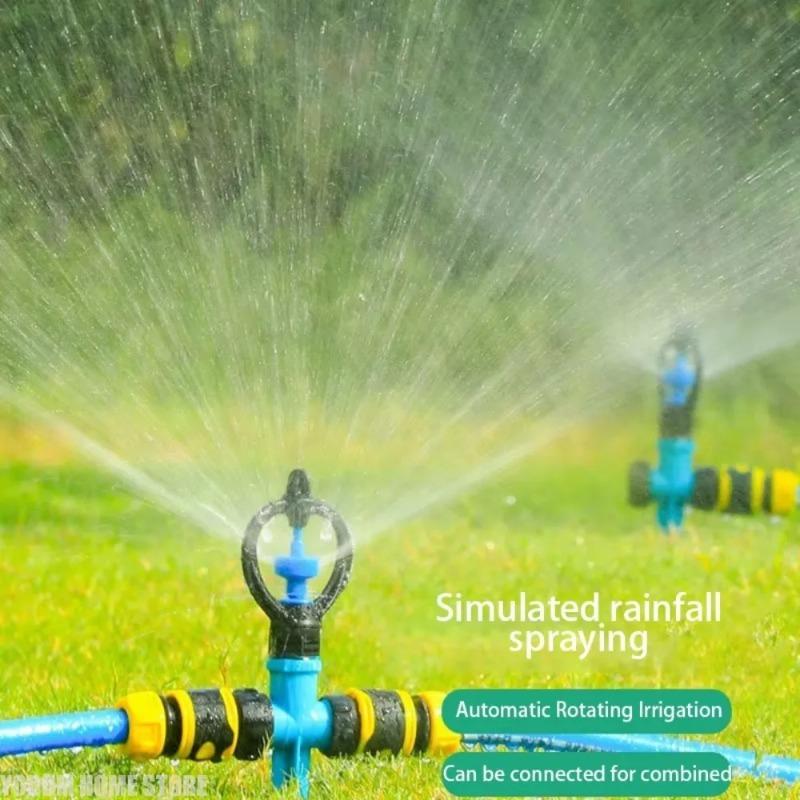 Rotary Automatic Garden Sprinkler, Rotary Wheel Watering Nozzle, Practical Irrigation Tool for Lawn,Vegetable & Horticulture Use