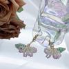 Glass Bead Floral Earrings Lightweight Ear Hooks/Ear Studs Allergy Free Glass Beaded Ear Pendants Handmade Ornament