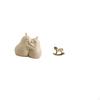 Hugging Horse Ceramic Bookend Rustic Wood Sculpture Ornament Fine Workmanship Portable Bookshelf