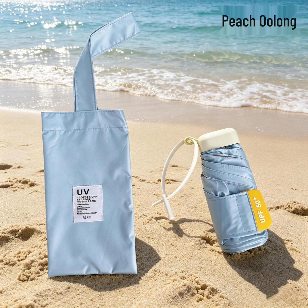 New Gel Super Light Mini Umbrella - Compact Folding Sun & Rain Protection in Fresh Colors