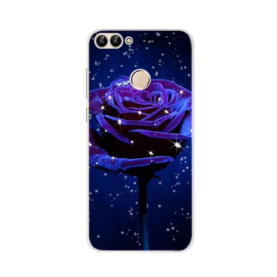 For Huawei P Smart Case TPU Soft Silicon Lavender Flower Back Cover Phone Case For Huawei P Smart 2018 FIG-LX1 PSmart Case 5.65"