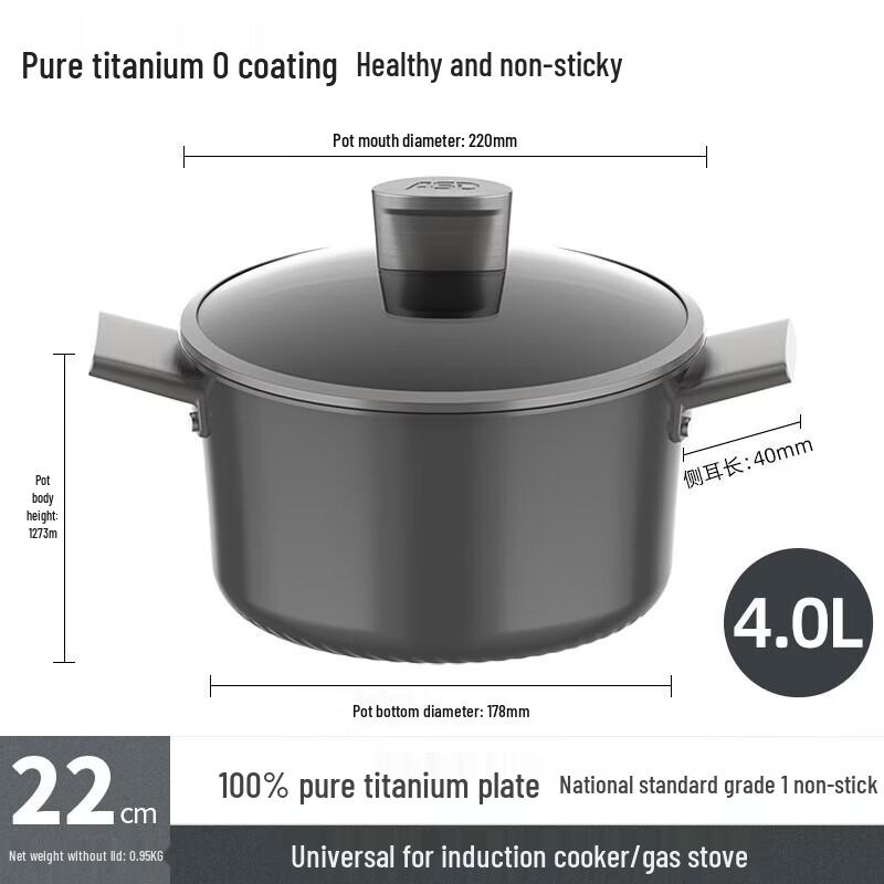 ASD Pure Titanium Soup Pot