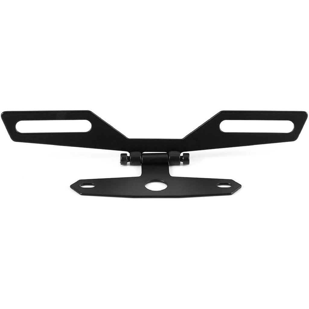 License Plate Bracket, Motorcycle Tail Eliminator Folding License Plate Holder Bracket ATV Rear Bracket Mount License Plate Tail Light Holder
