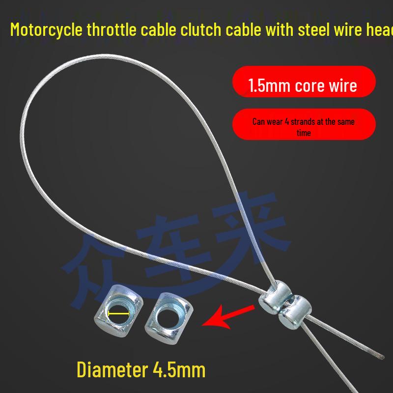 Universal Motorcycle Emergency Brake, Throttle, and Clutch Cable Repair Kit for Off-Road MX