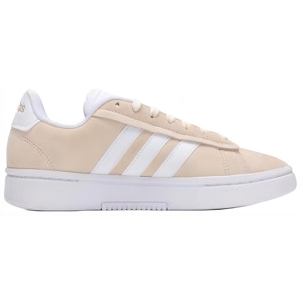 Adidas Grand Court Alpha Comfortable Versatile Shock Absorbing Non-Slip Durable Low-Top Tennis Shoes Women Sneakers Light-Khaki IH0855