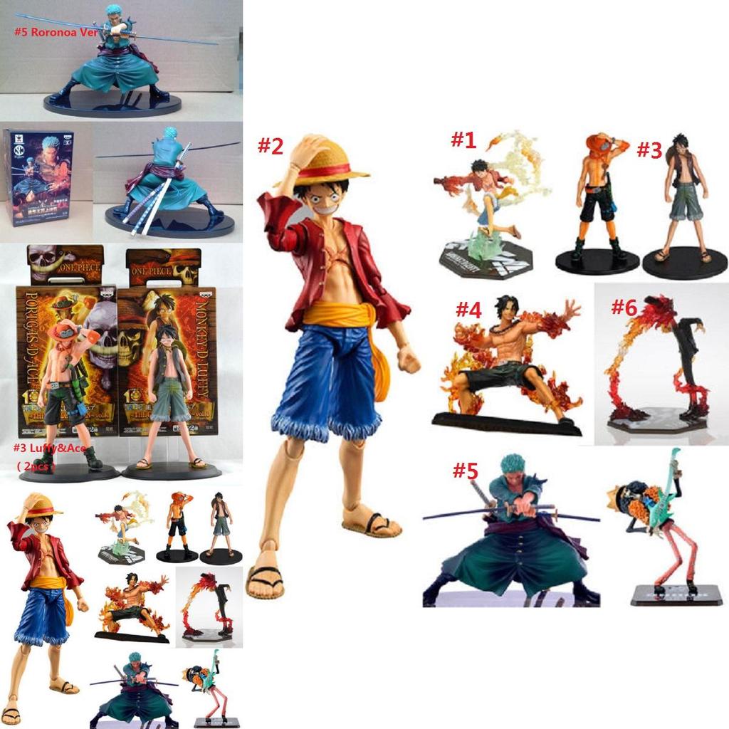 Premium One Piece Pvc Figure Figurine Featuring Monkey D Luffy Ace Zoro Sanji Anime Doll Model