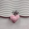 Sweet Plush Heart Bowknot Keychain Pendant Lovely Hanging Decorations Keyring Charm for Purse Bag Backpack Handbag