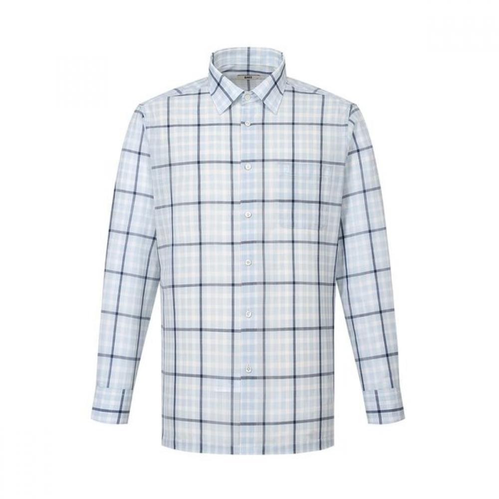 DakS Men S Check Regular Fit Long Sleeve Shirt dmS1Shcl141b1 Blue/095