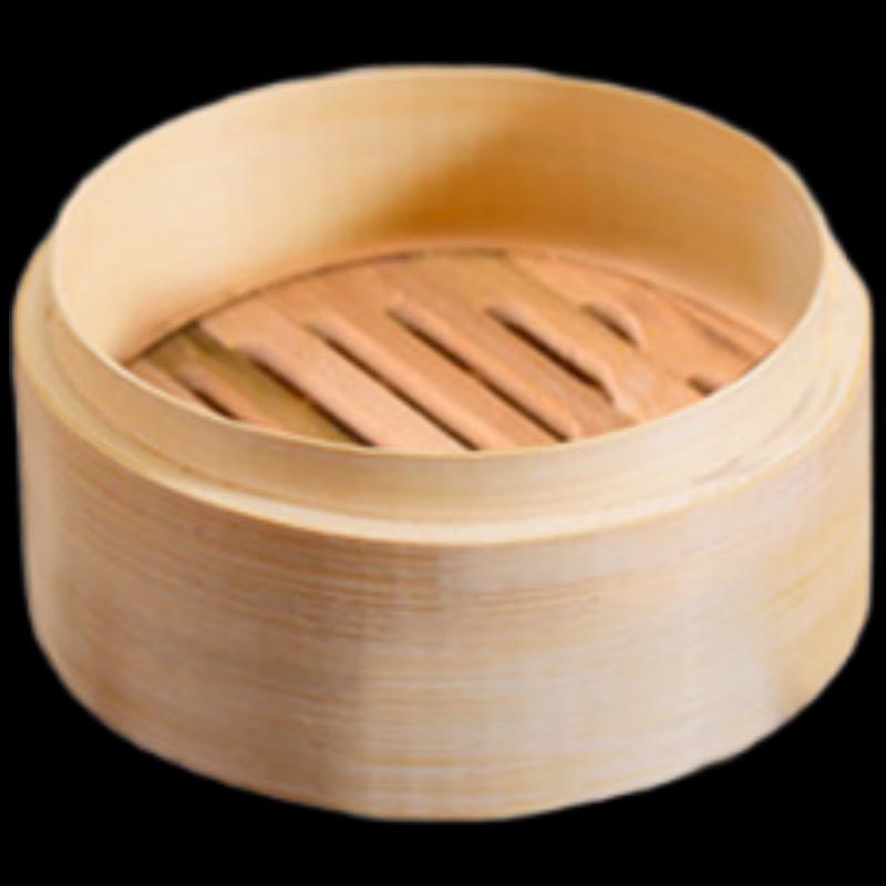

Mini Bamboo Steamer Basket with Lid