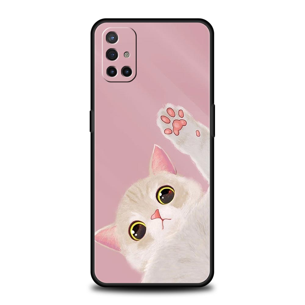 Cat Cute Kitten Cartoon Phone Case For OnePlus 10 9 Pro 9T 10R 9R 9RT 8T 8 7 6T 7T Nord 2T CE 2 5G N200 N10 N100 Soft Cover
