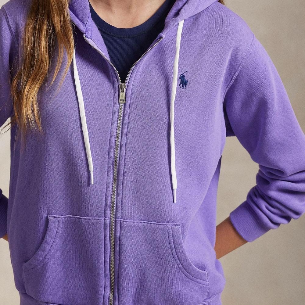 Polo Ralph Lauren Loose Fleece Full-Zip Hoodie Women Hoodies Blue Purple WMPOKNINFB20767-510