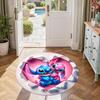 Stitch Round Office Rug Design for Decorate room Entryway Living Rooms Outdoor Antislip Round Carpet Anime Office Decor