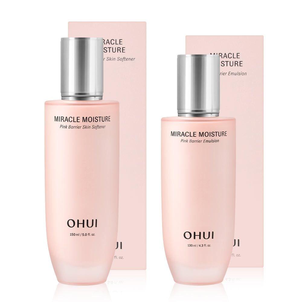 O HUI Miracle Moisture Pink Barrier 2 types (skin + emulsion)