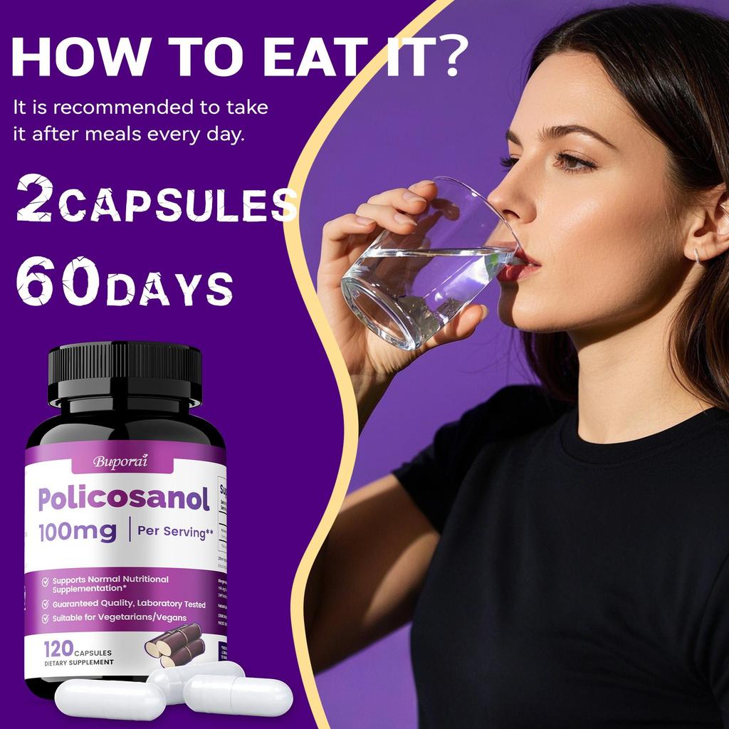 High-purity Sugarcane Extract Capsules, 100mg Sugarcane Extract Per Serving, Nutritional Support, Suitable for Adults.