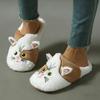 Zapatillas de casa, cómodas y cálidas, con punta abierta, suaves y afelpadas, zapatillas de interior de color liso