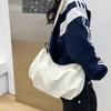 Japanese and Korean trend new simple pleated shoulder messenger bag Wenyi Fan commuter dumpling bag