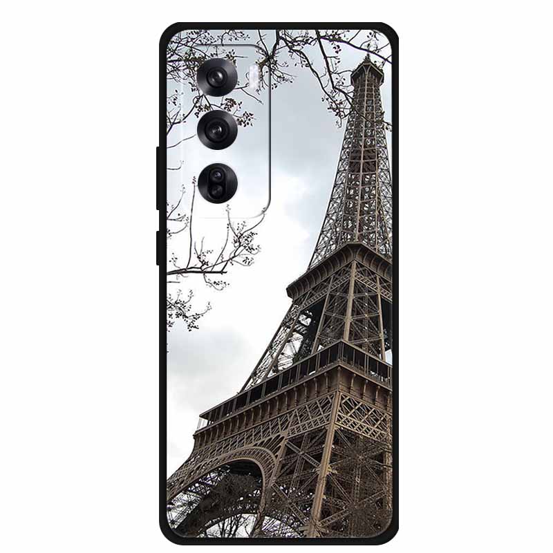 Funda For OPPO Reno 12 / Reno12 Pro Global Case Fashion Printed Soft Silicone Back Cover For Reno12 Pro Cat Phone Case Reno12 5G
