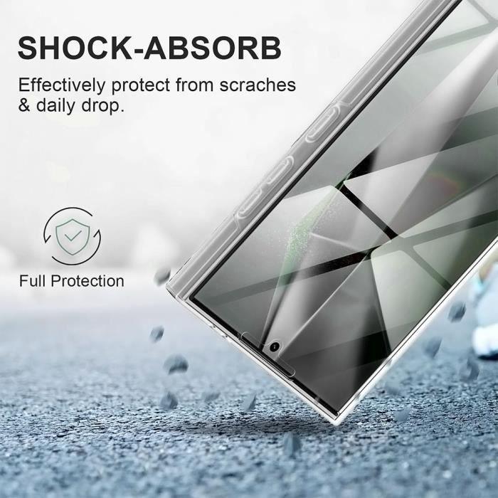 Hülle für Samsung Galaxy S25 Ultra - 360° Rundumschutz Transparent Stoßfest Silikon+PC