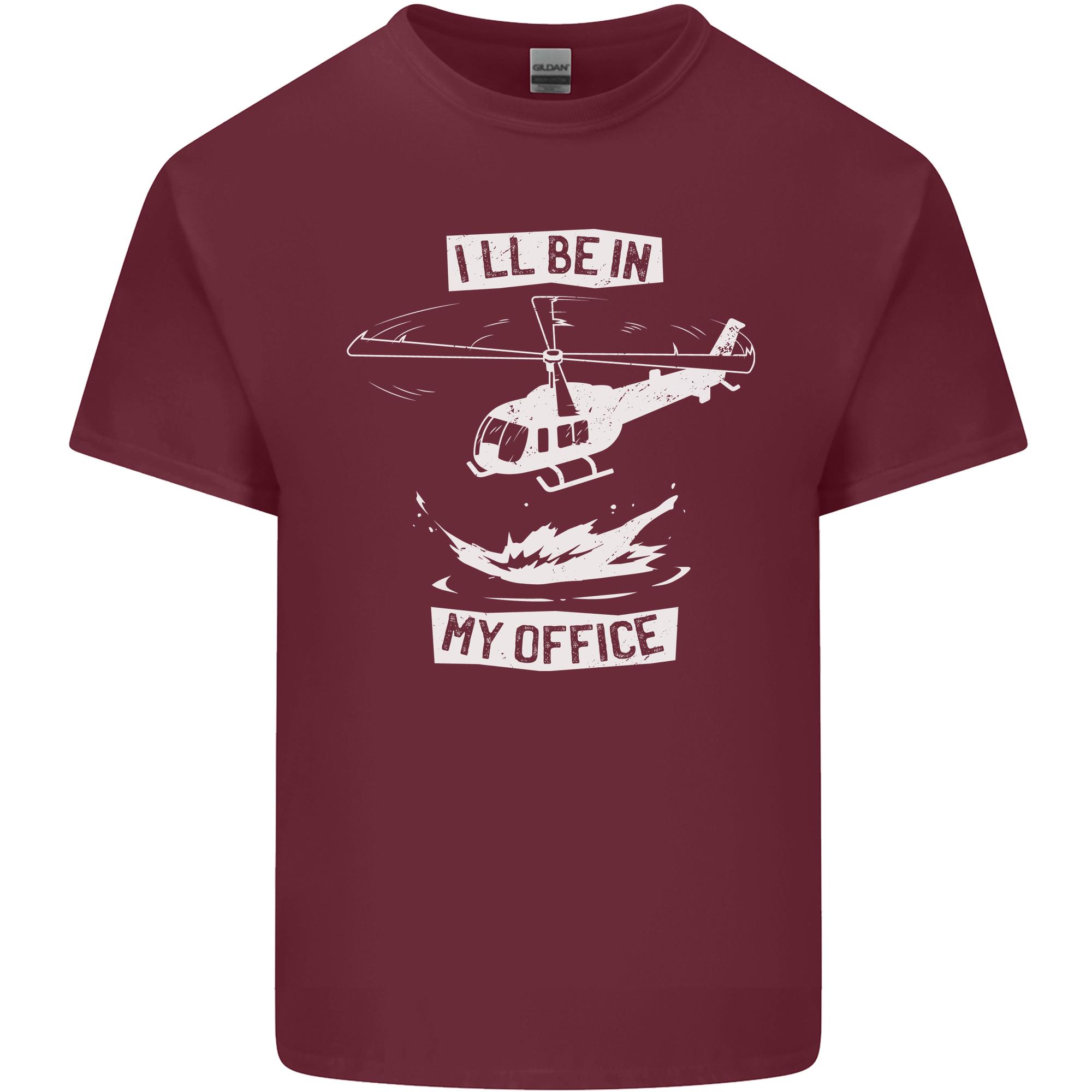 Helicopter Pilot Ill be in My Office Unisexs Light Cotton TShirt S