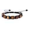 Adjustable Handmade Woven Natural Stone Crystal Beaded Bracelet