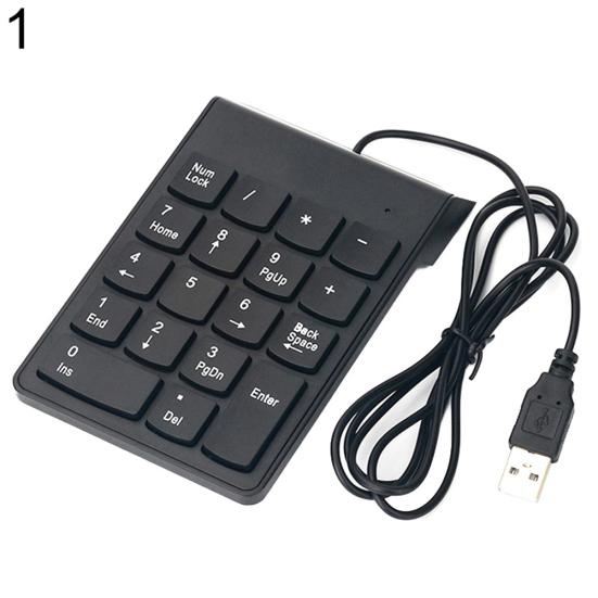 Mini 2.4G Wireless Keys Keyboard Numeric Wired 18 Keypad Numpad for PC Laptop