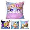 Cartoon-L-Lankybox Pillow Case Square Pillow Bedroom Sofa Leisure Comfort Cushion Car Living Room Home Decoration 40X40