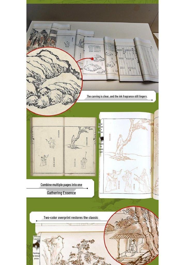 Feile Bird Chinese Landscape Painting Set: Ink & Brush Gift Box with Tutorial Video