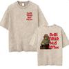Rolig Debi Tirar Mas Fotos DTMF Vintage Tvättad T-shirt Bad Bunny Album 2026 Merch T-shirts Herr Dam Harajuku Överdimensionerad T-shirt