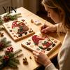 Three Dimensional Bead Craft DIY Christmas Pearl Painting Kit, Handmade Decorative Art for Starter Set Home Decor, Funny Diamonds Kit Adults Beginners