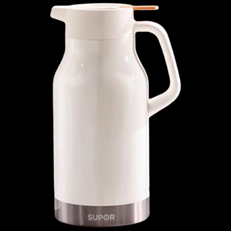 Supor KCV15BF50 Cream White Insulated Thermos Kettle