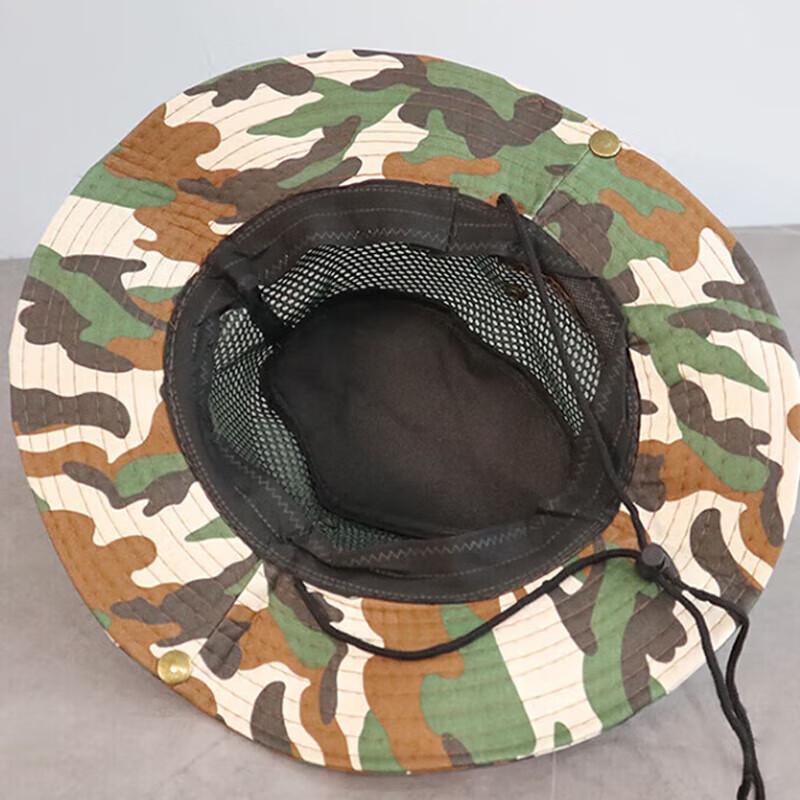 Camouflage Tactical Sun Hat with Face Mask